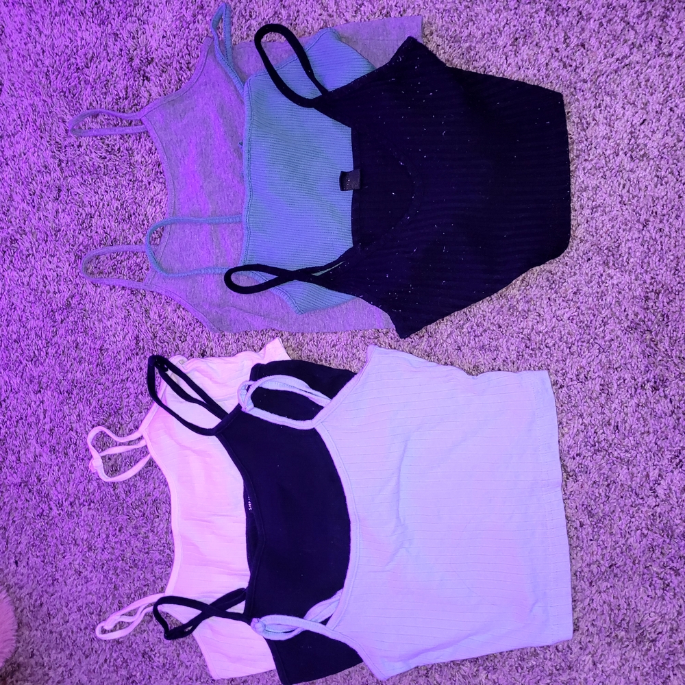 Stylish Women's Tank Tops - Black, White, Blue, Gray
